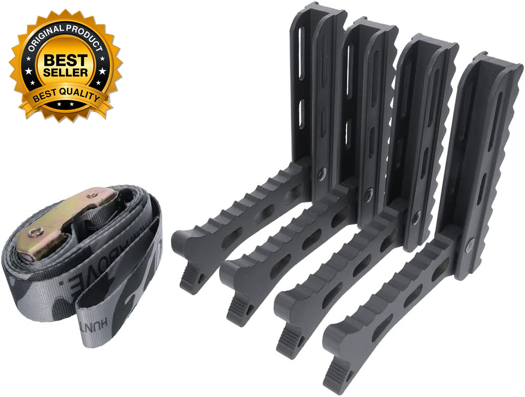 Hunting Climbing Tree Stand Bowhunting Folding Portable Helium 4 Steps with Stra