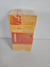 6pk 18 total TROJAN Ultra Ribbed Lubricated Premium Latex Condom..EXP 3/2029