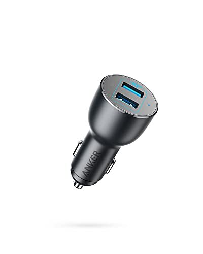 Anker Car Charger 36W Metal Dual USB Car Phone Charger Adapter PowerDrive Ill...