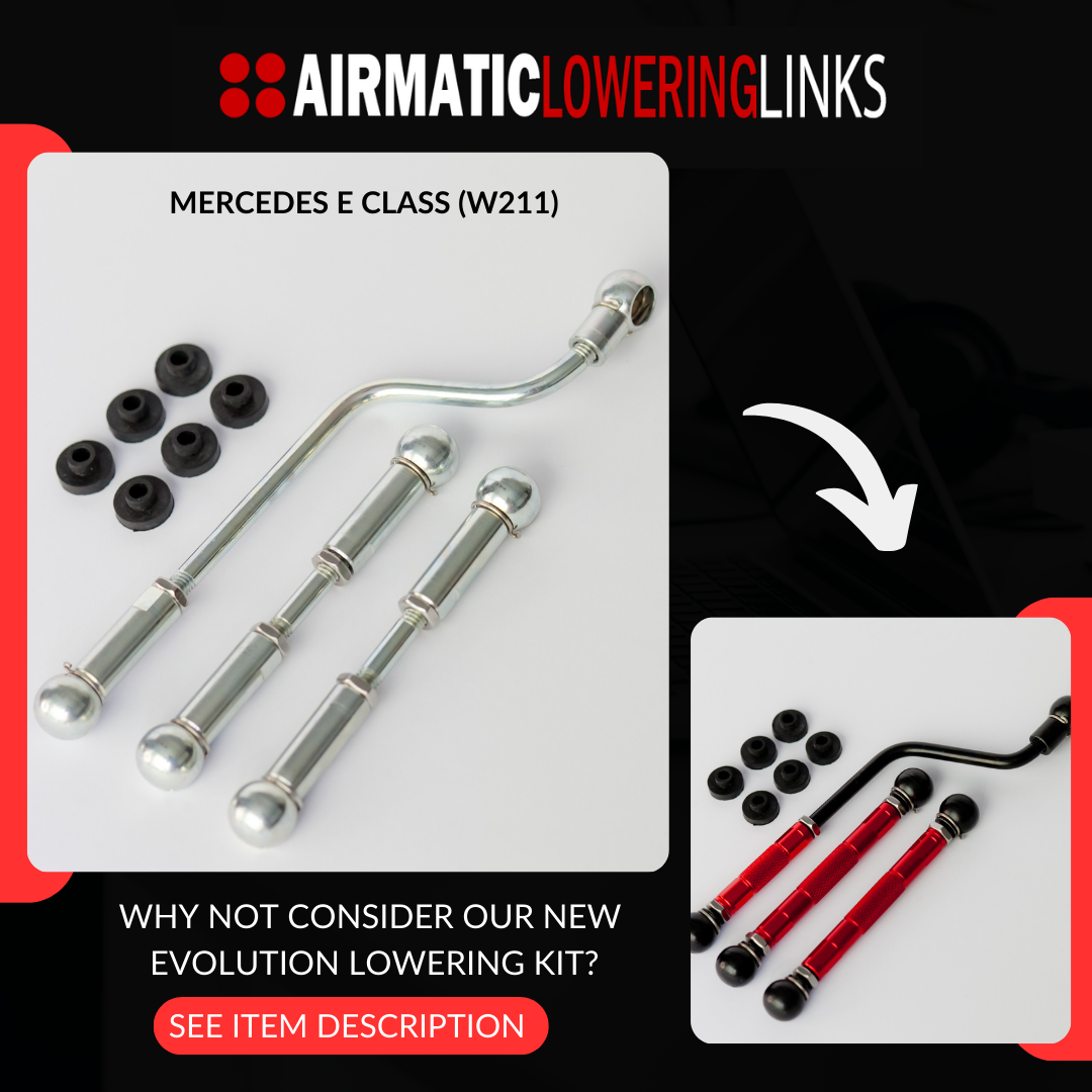 MERCEDES E55 E63 W211 LOWERING LINKS KIT (PREMIUM FULLY ADJUSTABLE