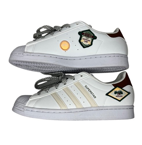 Adidas Superstar Adventure Camp Kinder Sneaker weiß/braun Ortholite Größe 6 - Bild 3 von 11