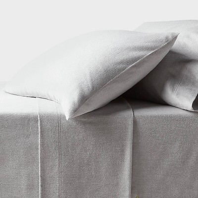 Комплект фланелевых простыней King Ultra Soft Eco Melange серого цвета - Threshold 4690₽
