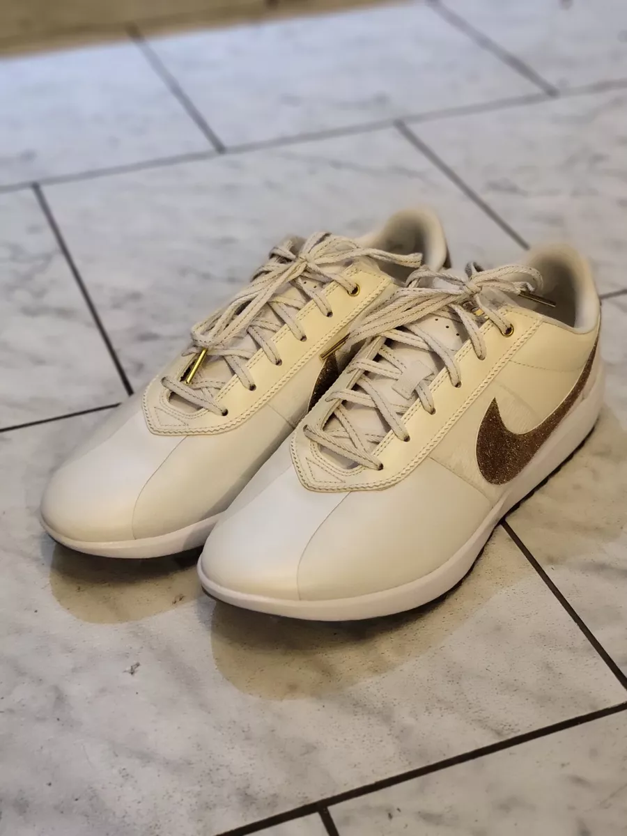 Size 11 - Nike Cortez Golf x Swarovski Gold