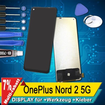 Display Für OnePlus Nord 2 5G Komplettes Bildschirm Lcd  INCELL Schwarz+
