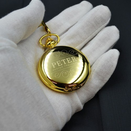 Taschenuhr personalisiert in Farbe Gold Taschenuhr AURUM - Bild 4 von 8