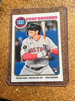 2023 Topps Heritage Baseball New Age Performers # NA-8 Triston Casas RC