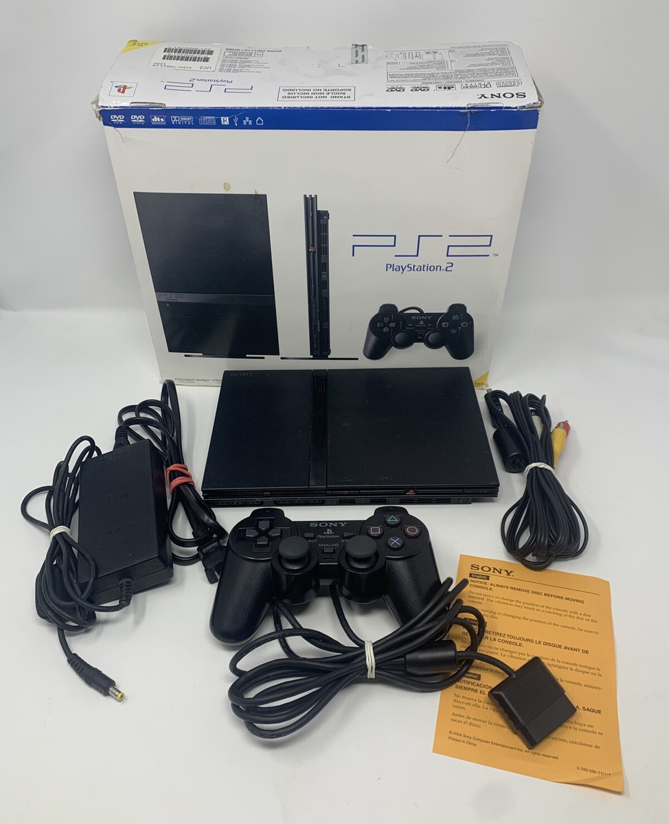 PlayStation2 - プレイステーション2 Sony PlayStation 2 PS2 Slim Black SCPH-70011 Console Box