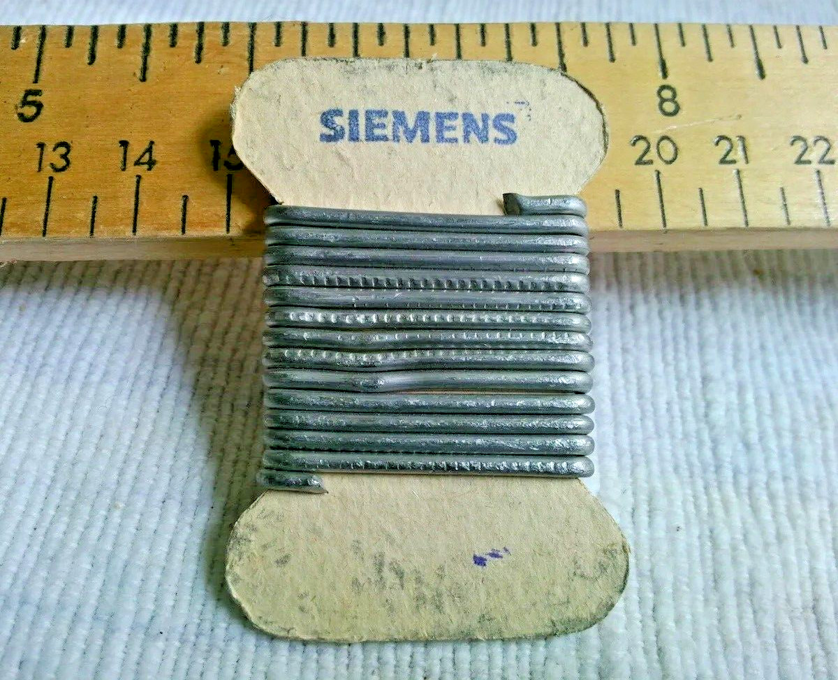 SIEMENS Germany 1 Meter Long 1950s Solder Wire For Tube Amp Radio Preamp Speaker