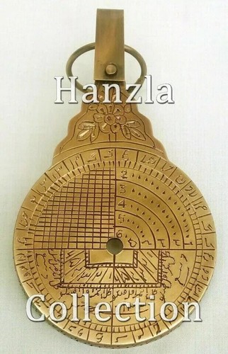 Antique Brass Arabic Astrolabe Vintage islamic Navigation Astrological Calendar - Picture 3 of 4
