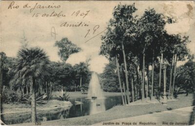 CPA AK Rio de Janeiro Jardim da Praca da Republica BRAZIL (1085279)