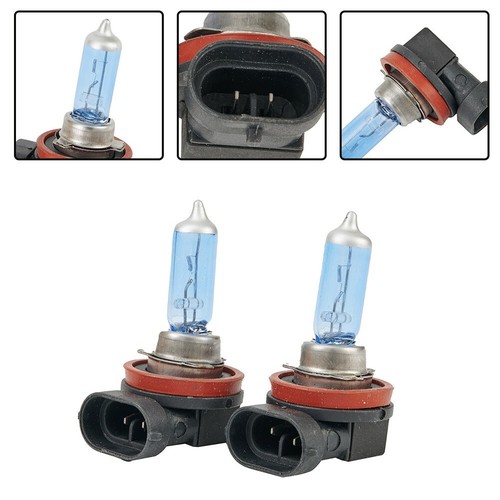 2Pcs Set Car Headlight H11 6000K Xenon Gas Halogen Light White Lamp Bulbs 100W - Picture 2 of 15