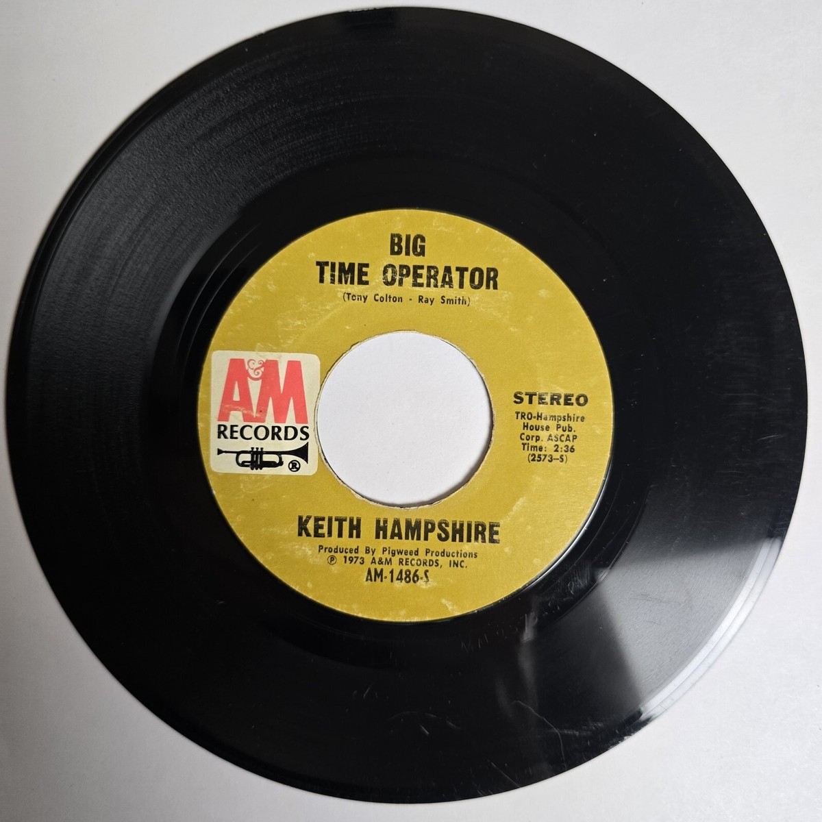 Keith Hampshire Big Time Operator 45 7'' AM 1486 | eBay