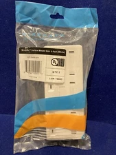 6 Port Surface Mount Keystone Jack Box - White