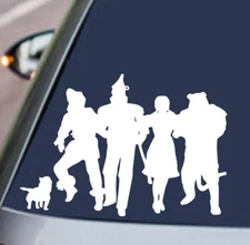THE WIZARD OF OZ VINYL DECAL STICKER CAR REAR WINDOW BUMPER MOVIE CHARACTERS