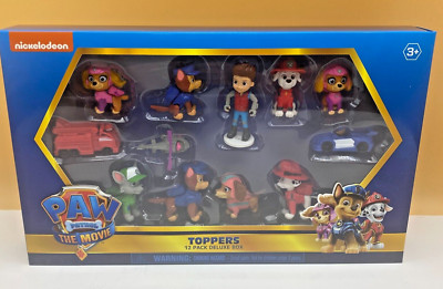 Paw Patrol Topper Figuren 12 Stück - Neu im Karton Bleistift oder Tortenaufleger