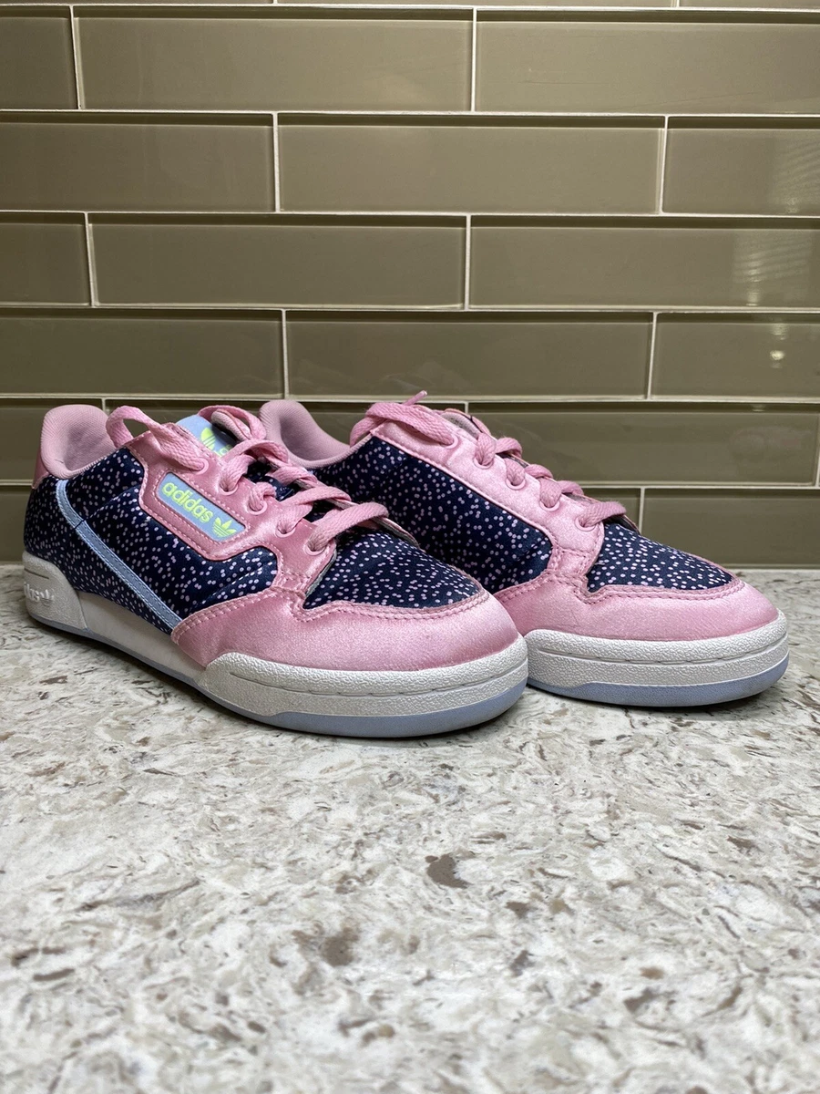 Adidas continental 8 hotsell pink and blue