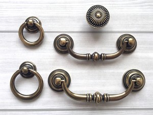 3 5 4 25 Dresser Knob Drawer Pull Cabinet Pulls Bronze Drop Bail