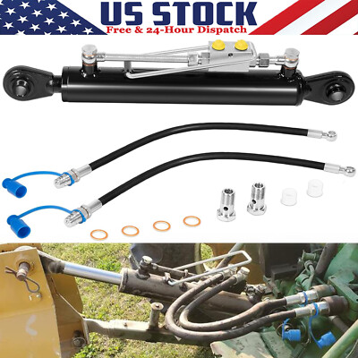 Hydraulic Top Link Cat. 1-1 with Locking Block 20 7/8  - 31 7/8  with 2 x Hose