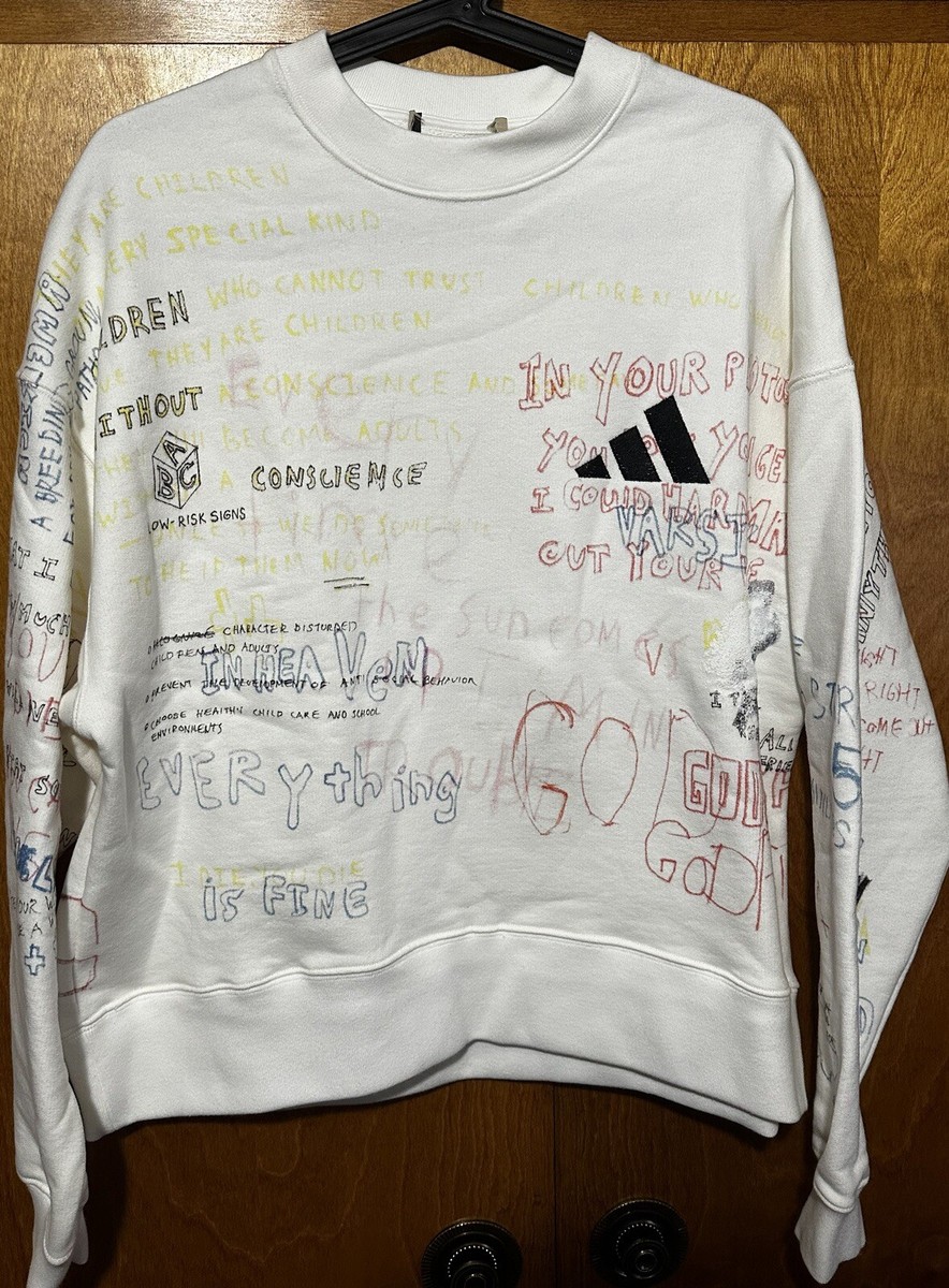 Size XS Adidas Yeezy Season 5 Arctic Crewneck Scribble