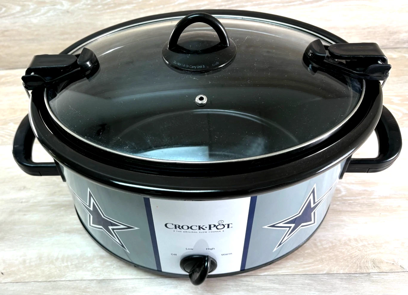 NFL Dallas Cowboys CROCK POT 6 quart Cook & Carry Slow Cooker