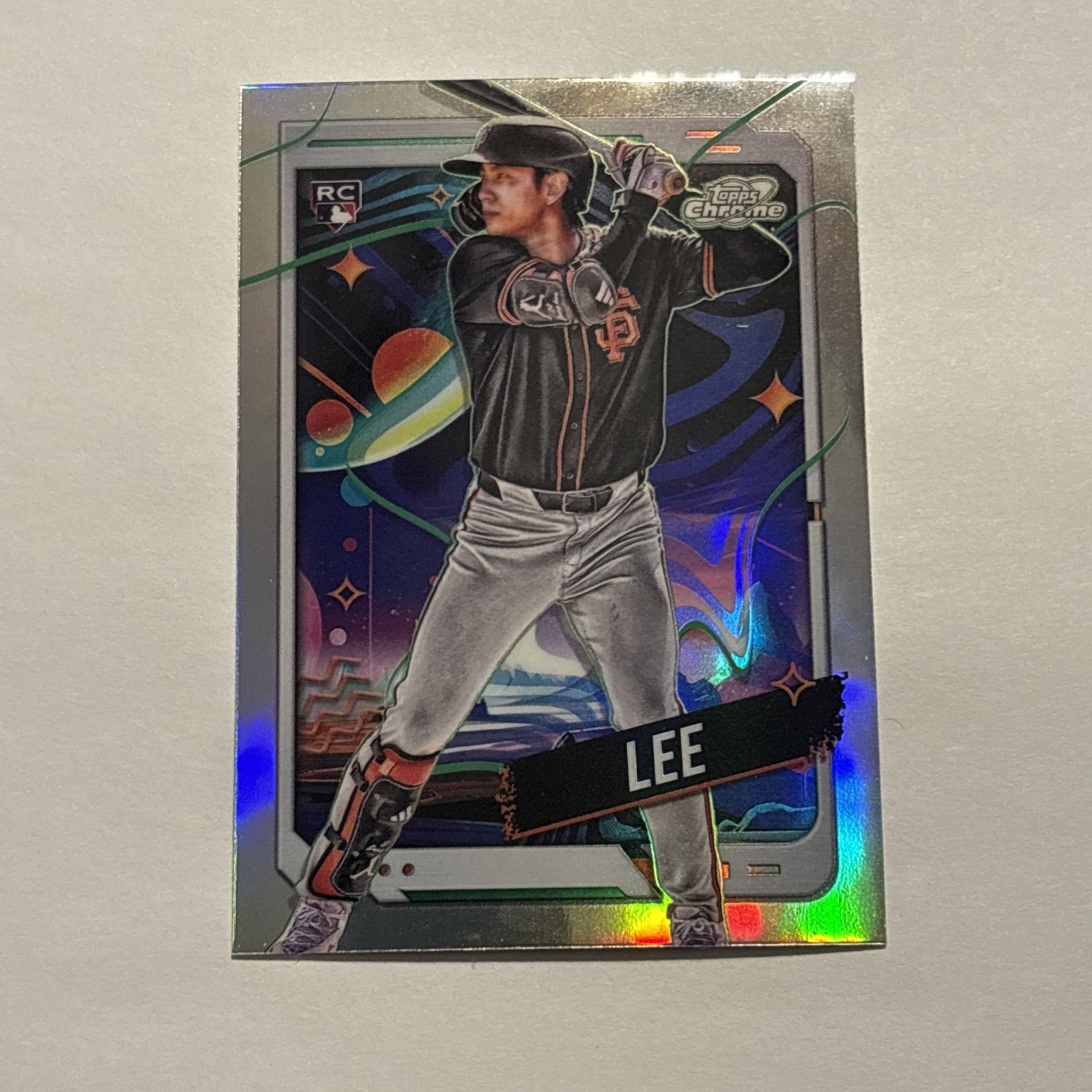 Jung Hoo Lee 2024 Topps Cosmic Chrome Refractor Rookie #110 Giants