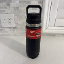 Milwaukee Packout 24 oz Black BPA Free Bottle with Chug Cap