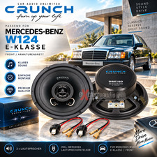 CRUNCH Lautsprecher Set f&uuml;r Mercedes W124 E-Klasse Front Adapter Armaturenbrett