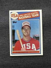 1985 Topps Baseball Card Team USA #401 MARK MCGWIRE (RC)