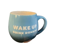 Dunkin' Donuts 'Wake Up Drink Dunkin' Be Awesome" Blue Coffee Mug 2019 20 Oz