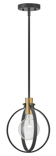 Lark 83037 Cirque 1 Light 10"W Mini Pendant - Black - Picture 3 of 3