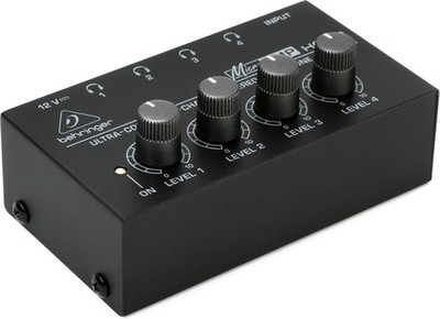 HA400 Ultra-Compact 4-Channel Stereo Headphone Amplifier for Studio Monitoring