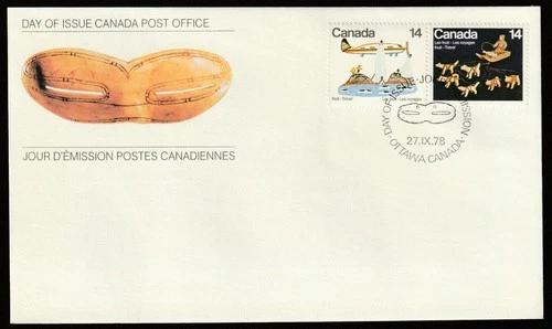 Canada #772a, Inuit Travel, Official First Day Cover, FDC 1978