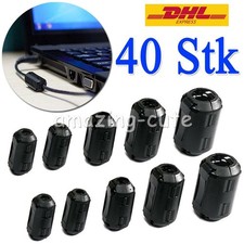40 Stk Klapp-Ferrit Filter Mantel Strom Ferritkern Entstörung Für Kabel 3,5~13mm