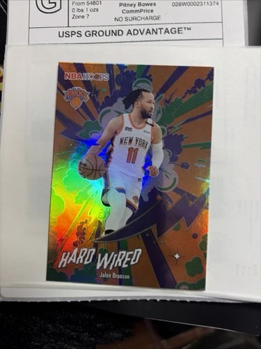 Topps NBA Hoops Hard Wired Insert Jalen Brunson GREEN - Knicks #HW-5 2026