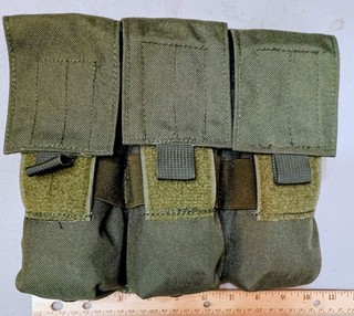 LBT BRAND OD CAMO 3 POCKET 6 MAG POUCH