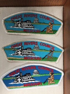 Great Rivers Council lot of 3 different BSA CSP Patch
