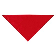 Dog Supplies Plain Bandana Red Small