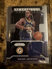 2021 Isaiah Jackson Prizm Basketball Sensational Swatches Rookie Card #SW-IJA