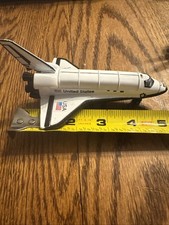 5" USA White Space Shuttle Diecast Model Toy w/ Pull Action United States NASA