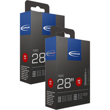 Schwalbe Standard Tubes - 700 x 18-28mm, 40mm Presta Valve, Pack of 2