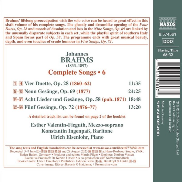 Johannes Brahms (1833-1897): Johannes Brahms (1833-1897): SäMtlic-image