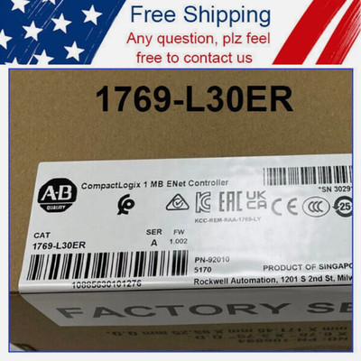 AB 1769-L30ER SER A CompactLogix 1 MB ENet Controller AB 1769 L30ER PLC 1PC US