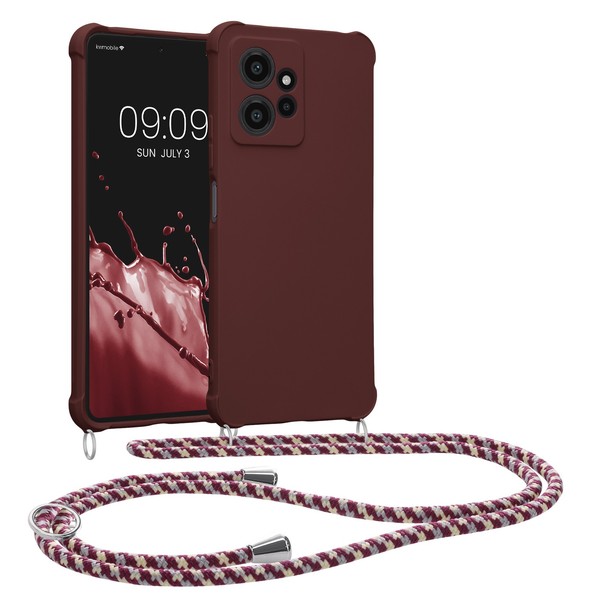 HüLle FüR Xiaomi Redmi Note 12 4G Mit UmhäNgekette Handy Cover Case SchutzhüLle-image