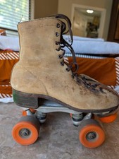Vintage Riedell Roller Skates Size 7 Rental Suede Sure Grip Super X 4