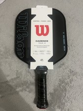 Wilson Cadence Tour 12 Pickleball Paddle Raw Carbon Surface Lightweight Racquet