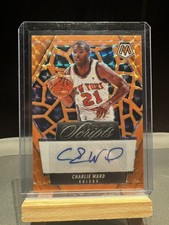 2024-25 Mosaic Basketball - Charlie Ward Auto /25 - Scripts Orange Prizm Knicks
