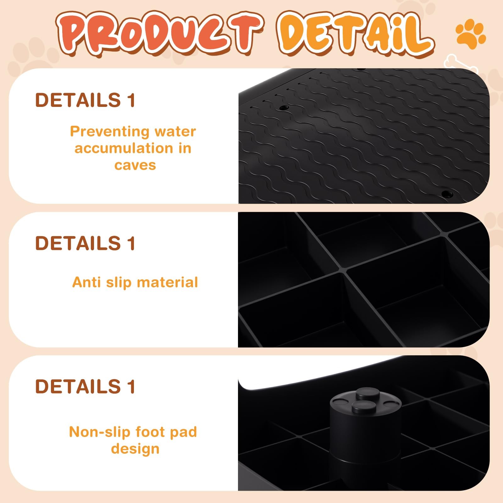 2 Pcs Dog Training Platform Dog Place Board with Non-Skid Surface, Portable A...