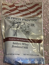 Patriot Pantry Settlers Way Powdered Milk 