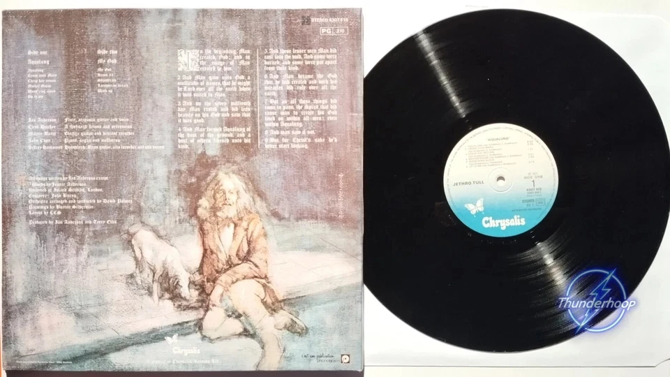 Jethro Tull – Aqualung 33 tours cover gaufré - Photo 2/2