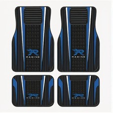 4pcs Set Universal Fit Car Truck Front Rear Vinyl Heel Pad Carpet Floor Mats 4pcs Set Universal Fit Car Truck Front Rear Vinyl Heel Pad Carpet Floor Mats